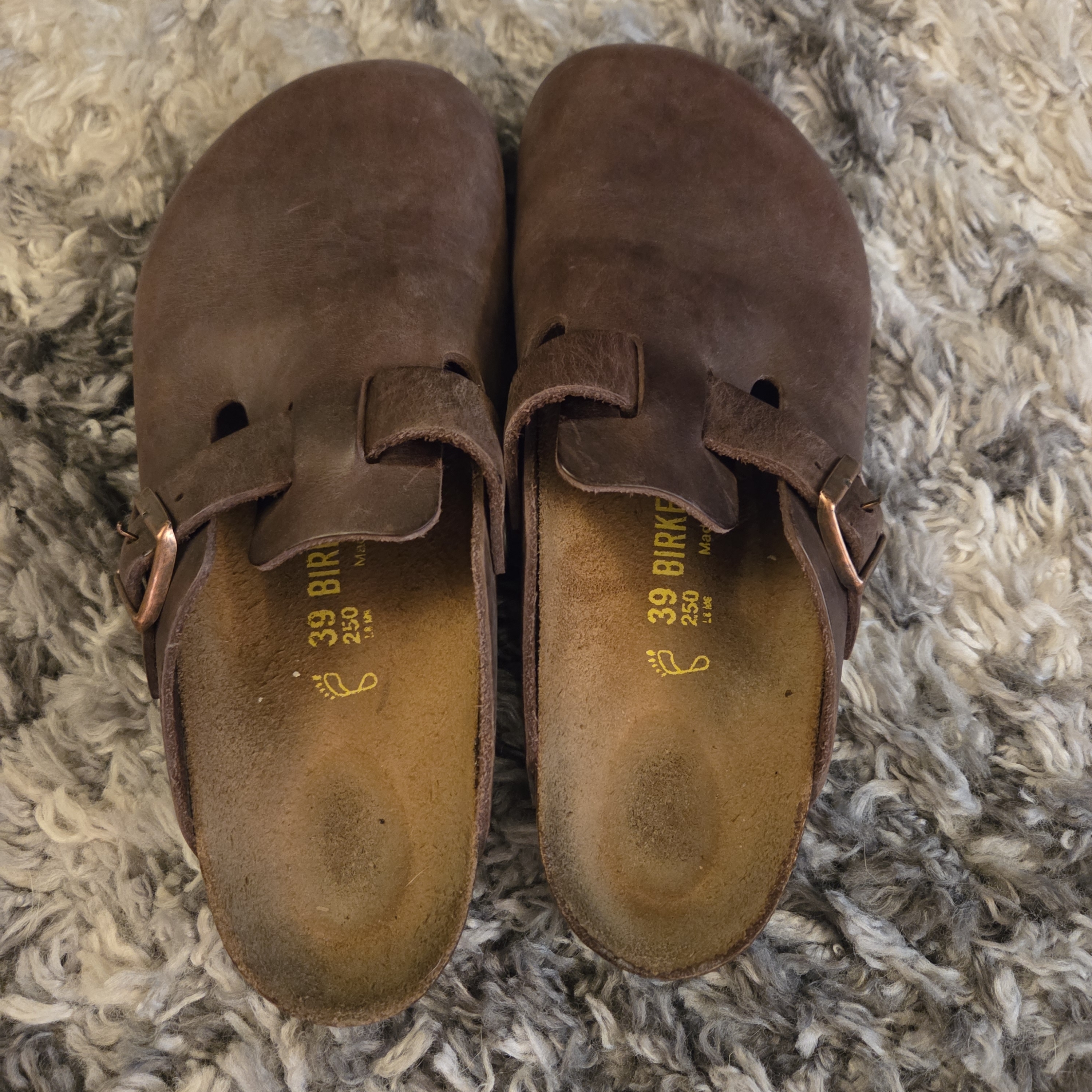 Birkenstock Boston Clogs - Brown Suede